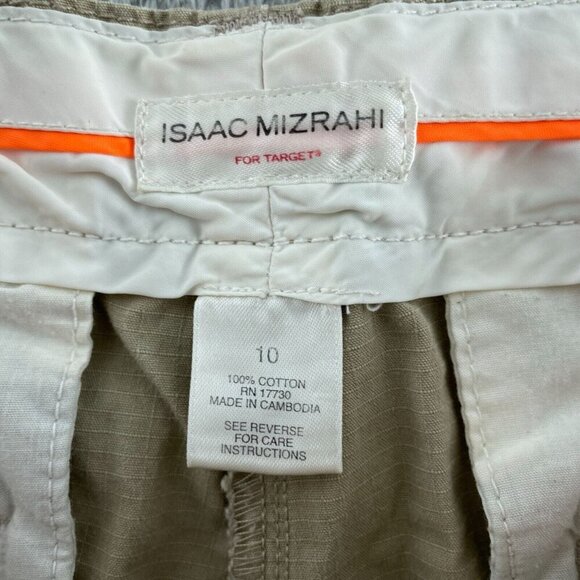 Isaac Mizrahi For Target Womens Khaki Chino Pants Size 10 Cotton Leg 2762 - Picture 3 of 9